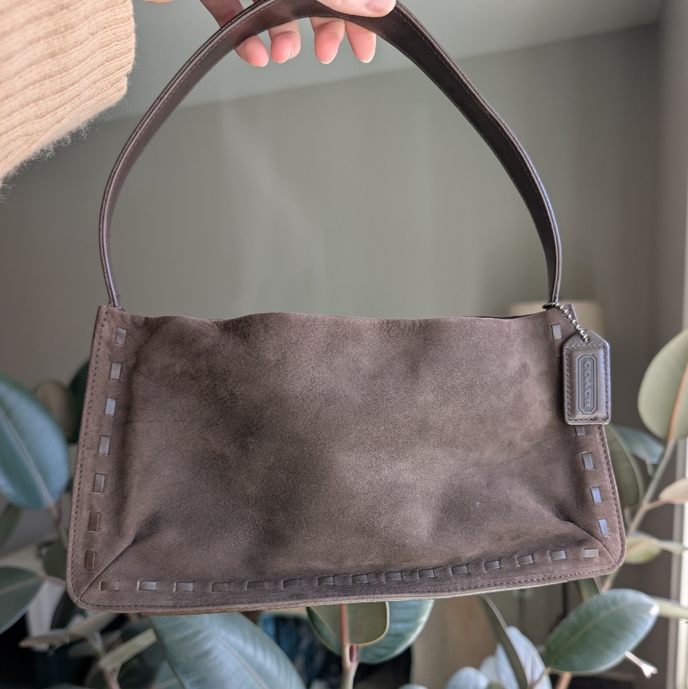 🐻 Coach Y2K Nubuc West End Mini Hobo - 9475 🐻
